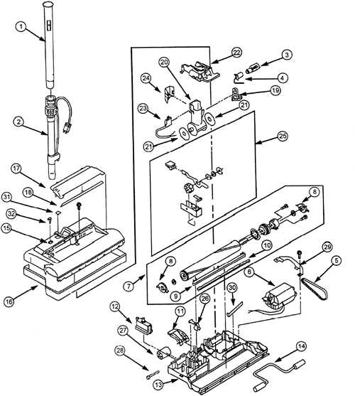 Understanding The Parts Diagram For The Kenmore Vacuum Model 116