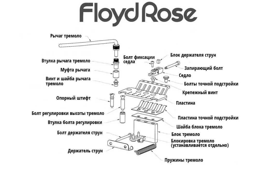 Understanding The Floyd Rose Tremolo System With An Illustrated Diagram